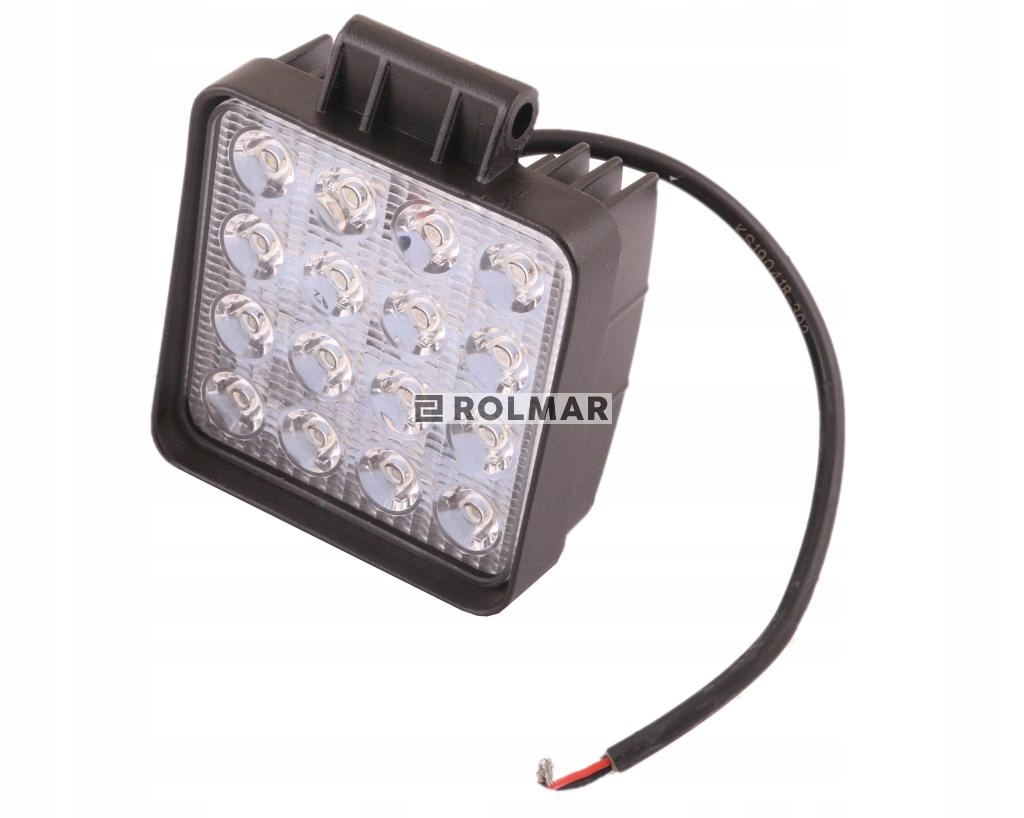 Pracovná lampa štvorcová 48 W GLANZ