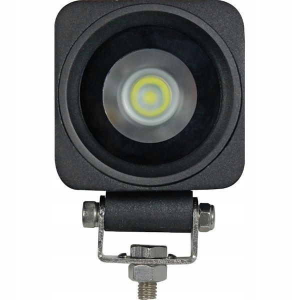 Štvorcová LED pracovná lampa, 10W 900 lm, svetlá sk