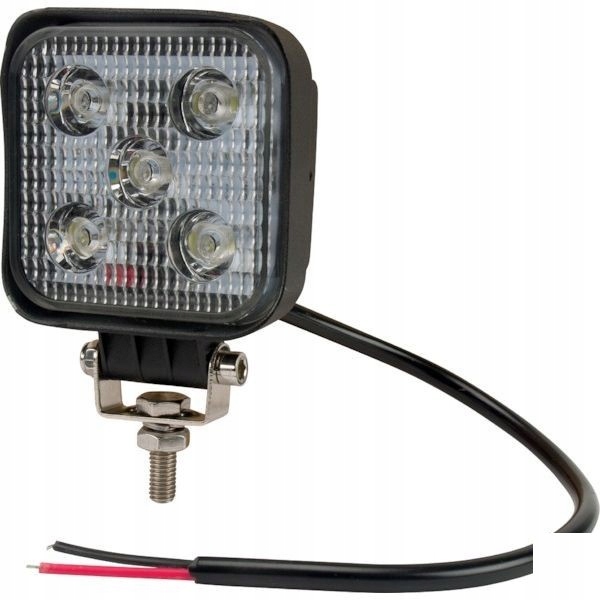 Štvorcová LED pracovná lampa, 15W 900lm ro