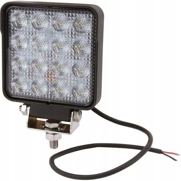 Štvorcová LED pracovná lampa, 25W 3040 lm