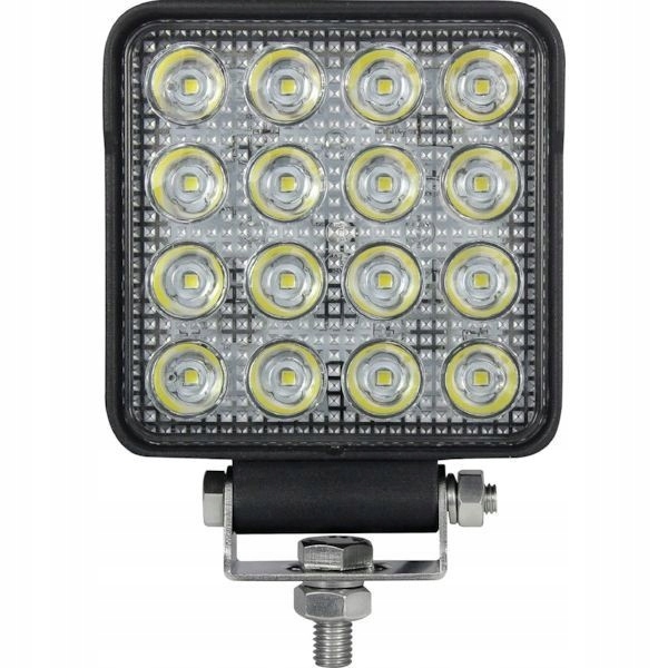 Štvorcová LED pracovná lampa, 25W svetlo 3040lm str