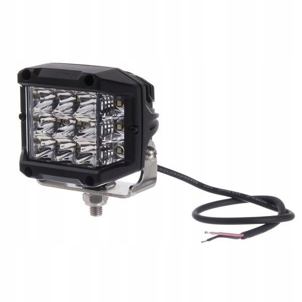 Štvorcová LED pracovná lampa, 30W 2850lm Combo