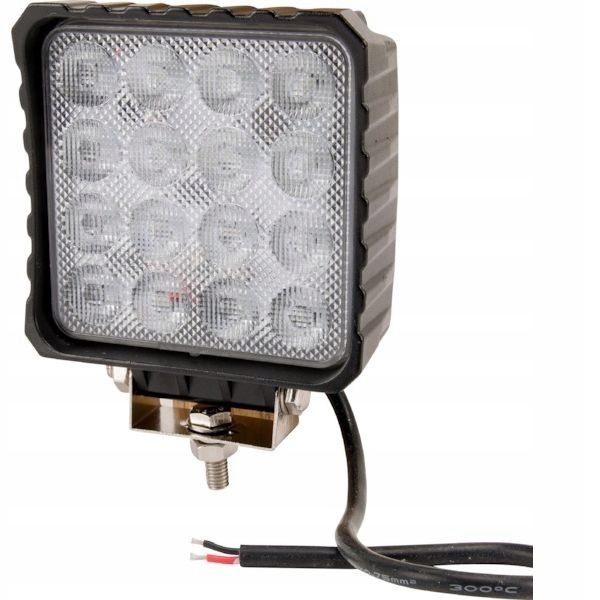 Štvorcová LED pracovná lampa, 48W 3840lm, svetlo