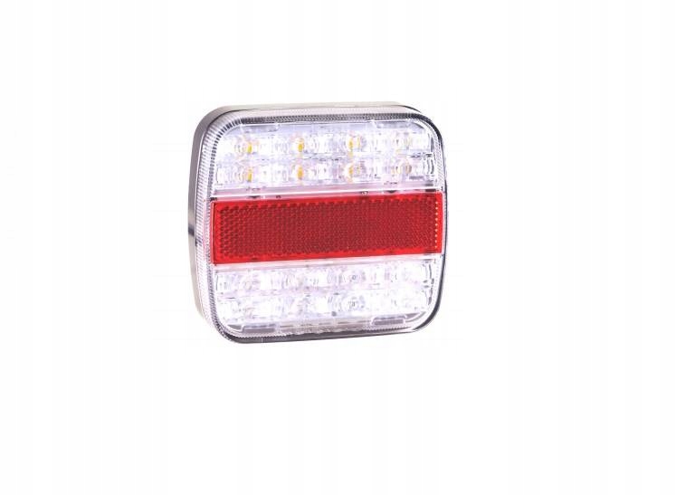 4-funkčné biele zadné LED svetlo 12-24V 20LED