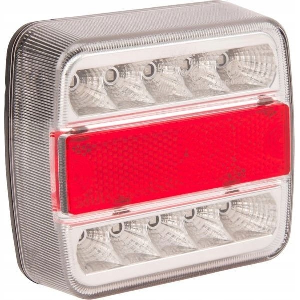 LED zadné združené svetlo, 1W, hranaté, 12V, 10