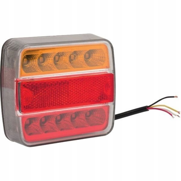 LED zadné združené svetlo, štvorcové, 12 / 24V, 100