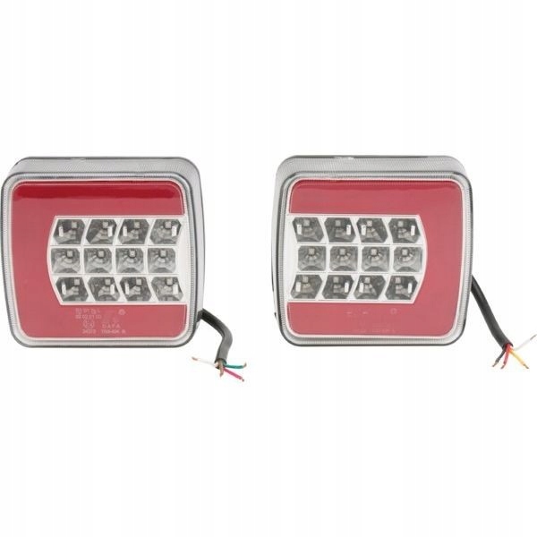 LED zadné združené svetlo, štvorcové, 12 / 24V, 106
