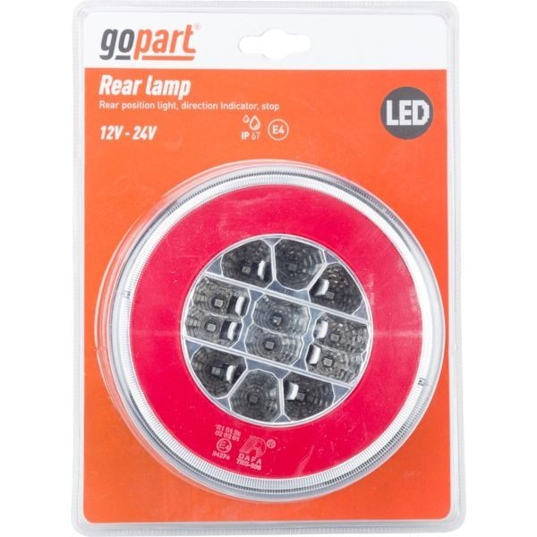 LED zadné združené svetlo, okrúhle, 12-24V, ø 140