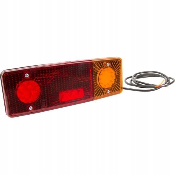 Pravé obdĺžnikové zadné LED svetlo 12-24V