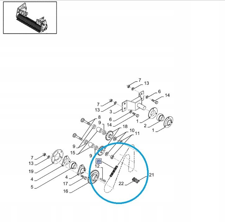 Reťazový lis New Holland BB 9837965