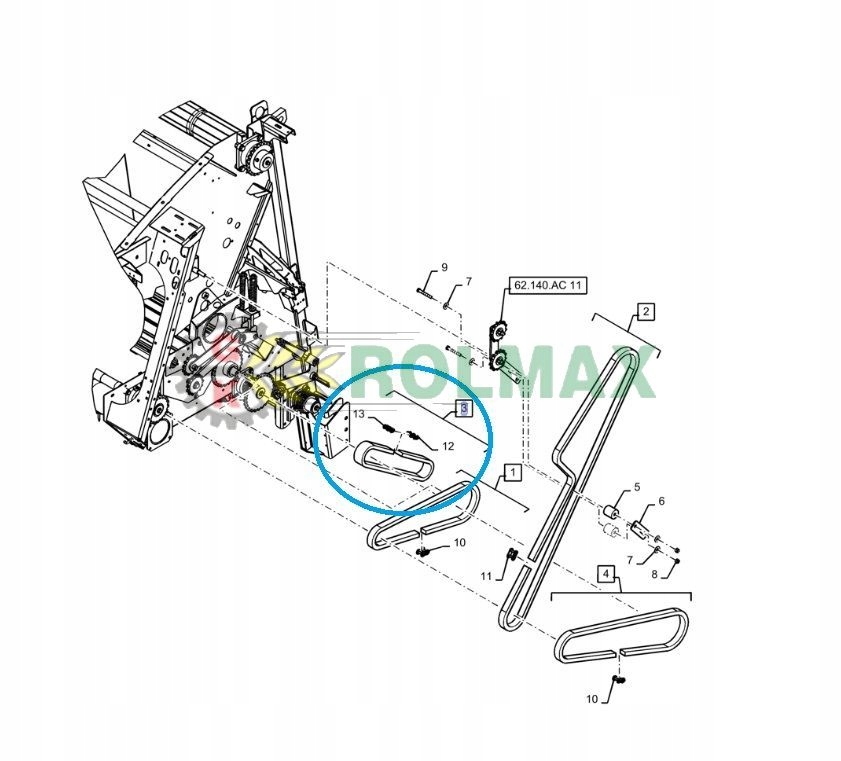 Lis na reťaze New Holland RB 150 84597734