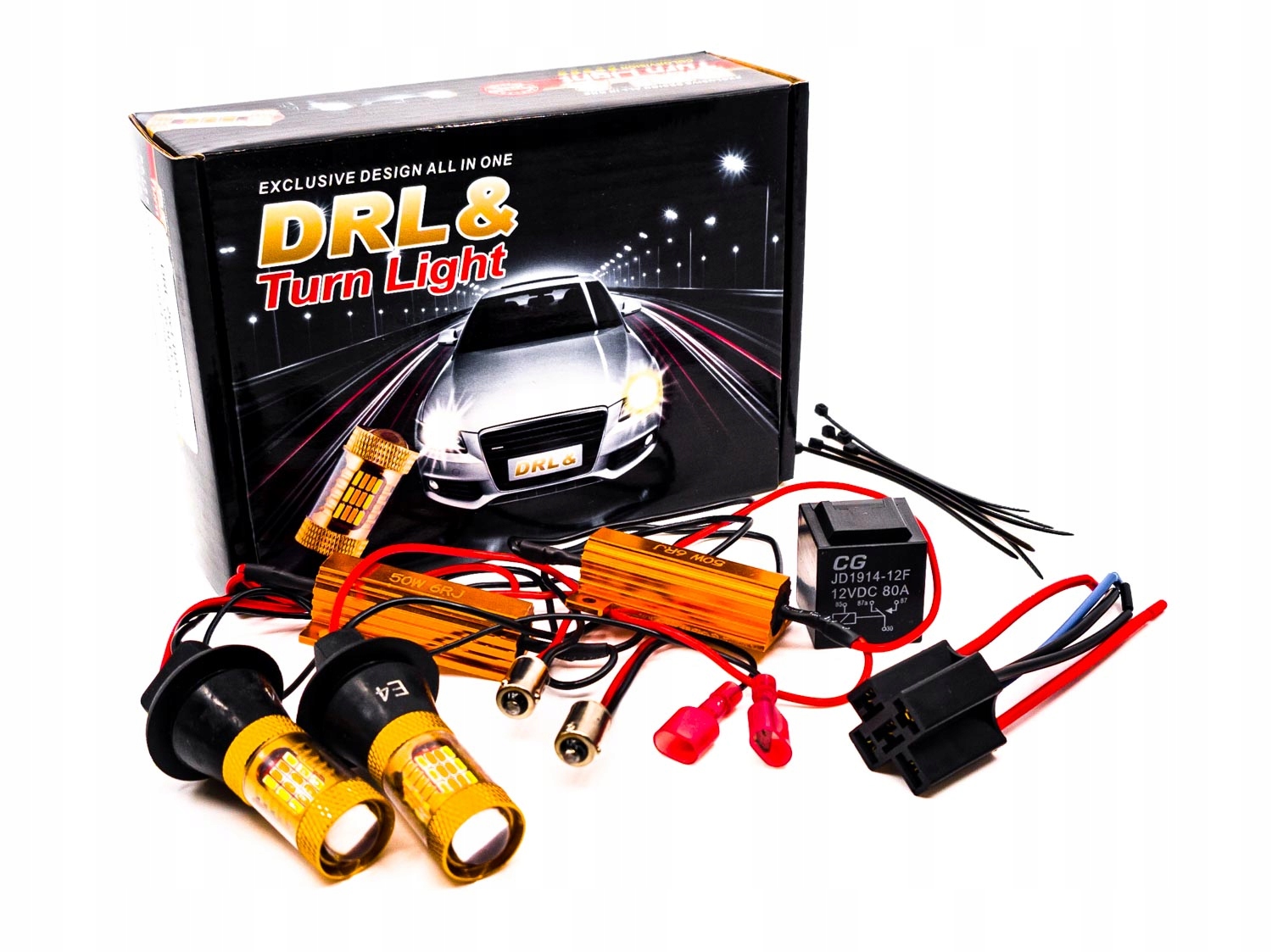 LED denné žiarovky 2v1 R5W