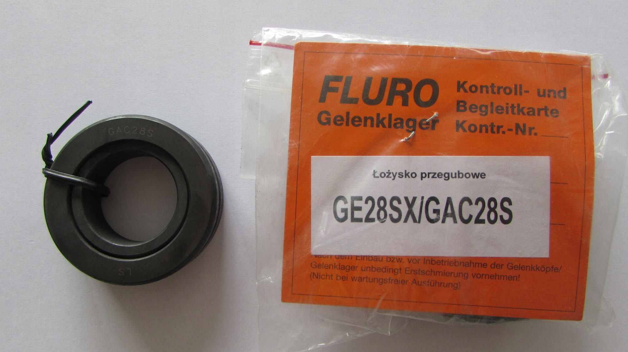 GE28SX / GAC28S Fluro axiálne guľkové ložisko