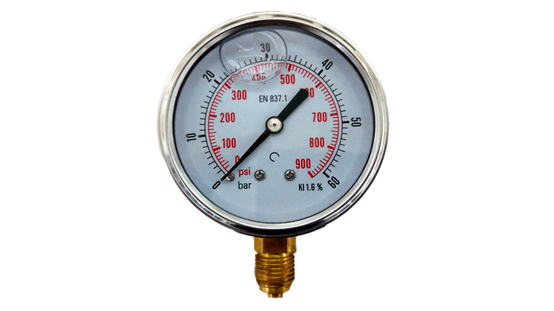 GLYCERÍNOVÝ MANOMETER 60 BAROV FI 63 MM