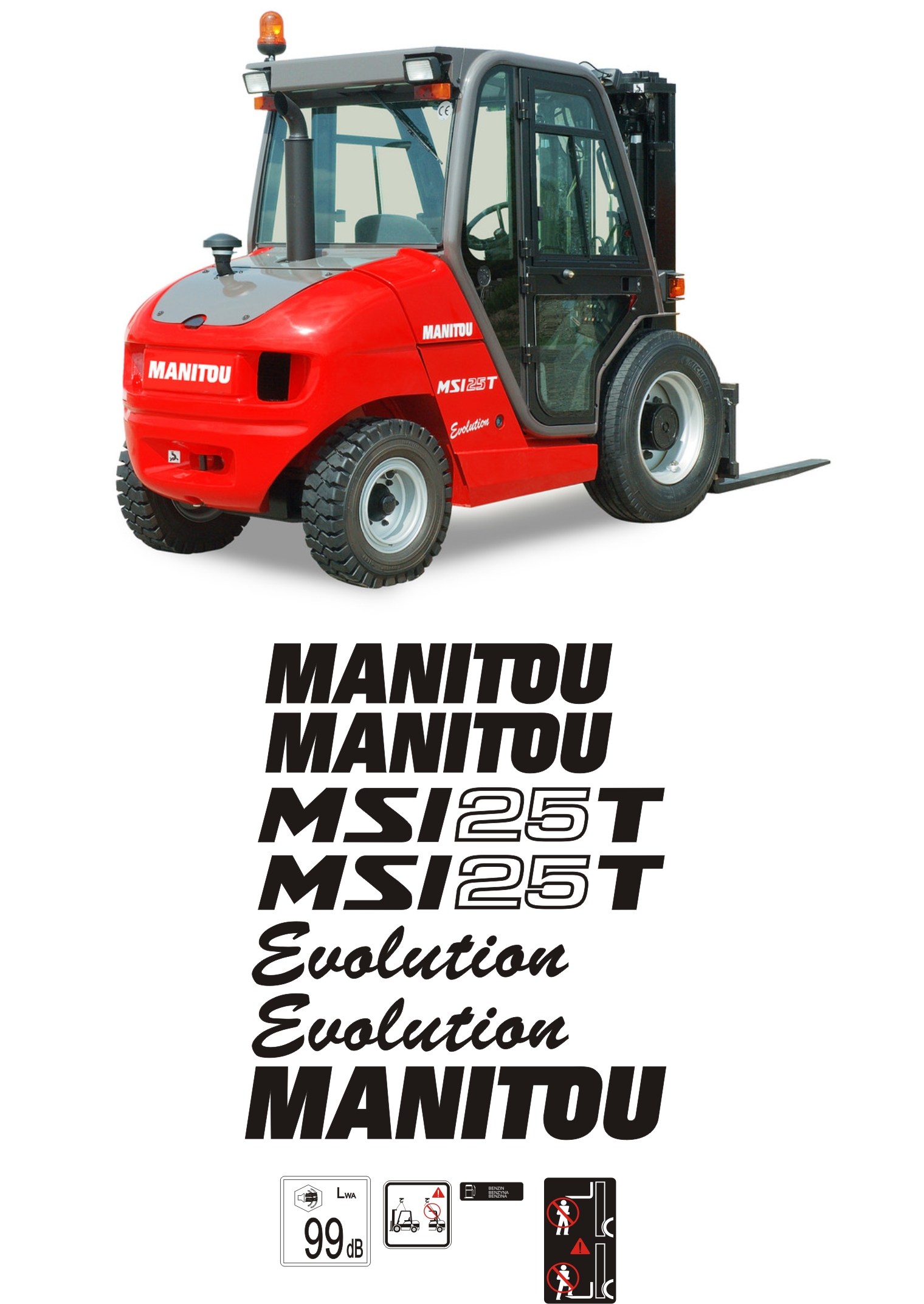 Nálepku Manitou MSI 25