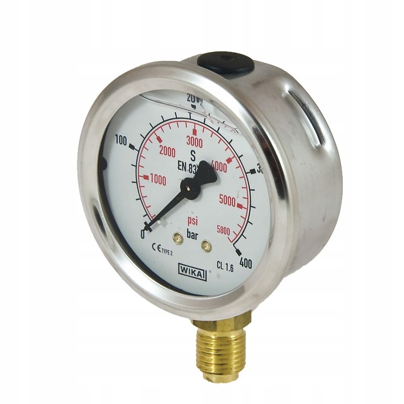 Manometer fi 63 BSP 1/4 "DOWN RANGE 0-400