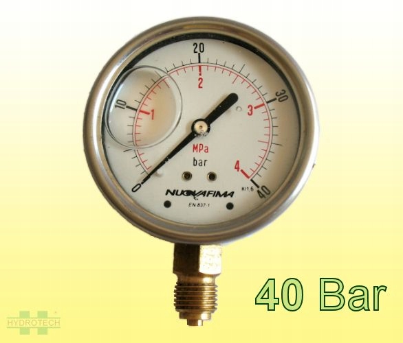 Glycerínový manometer 40 barov