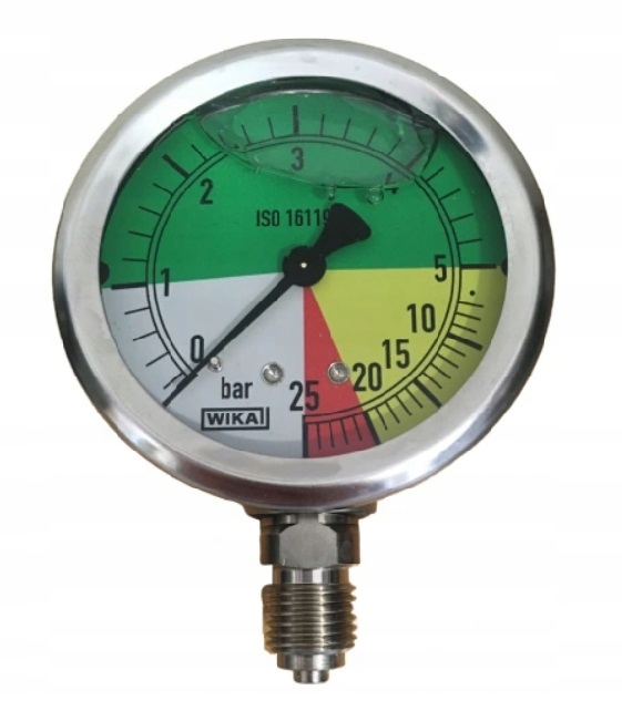 Glycerínový manometer fi 63 mm 0-25 bar 1/4 ”WIKA