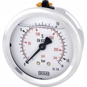 Glycerínový manometer ø63 mm, pripojenie 1/4 "Hardi