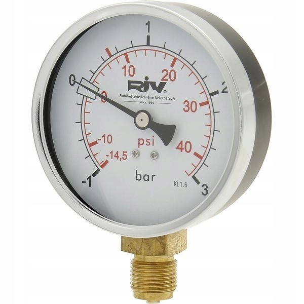 Manometer ø100 mm, pripojenie RIV520 1/4 "