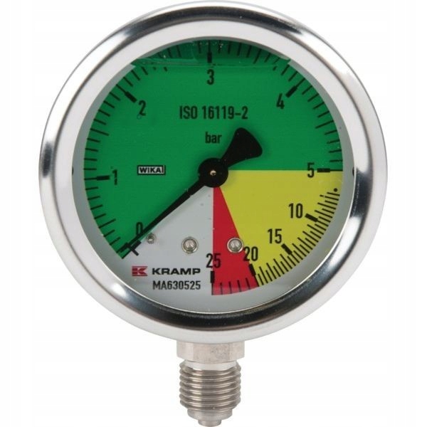 Tlakomer ø63 mm spodná prípojka WIKA MA630525