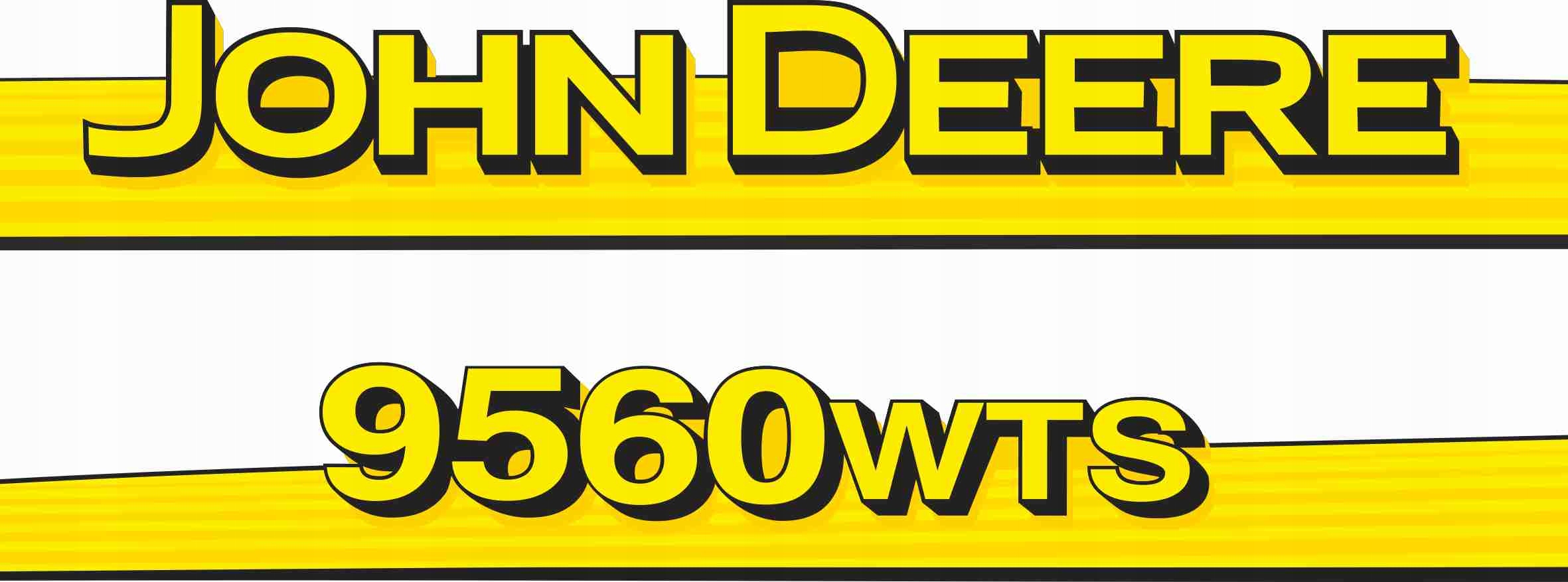 NÁLEPKA NÁLEPKA KOMBINUJTE JOHN DEERE 9560 WTS