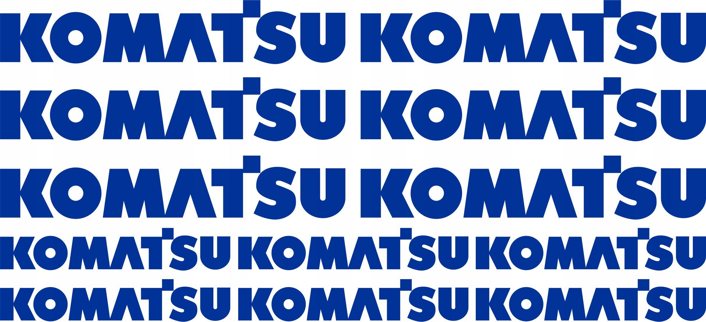 Nálepka KOMATSU - XL