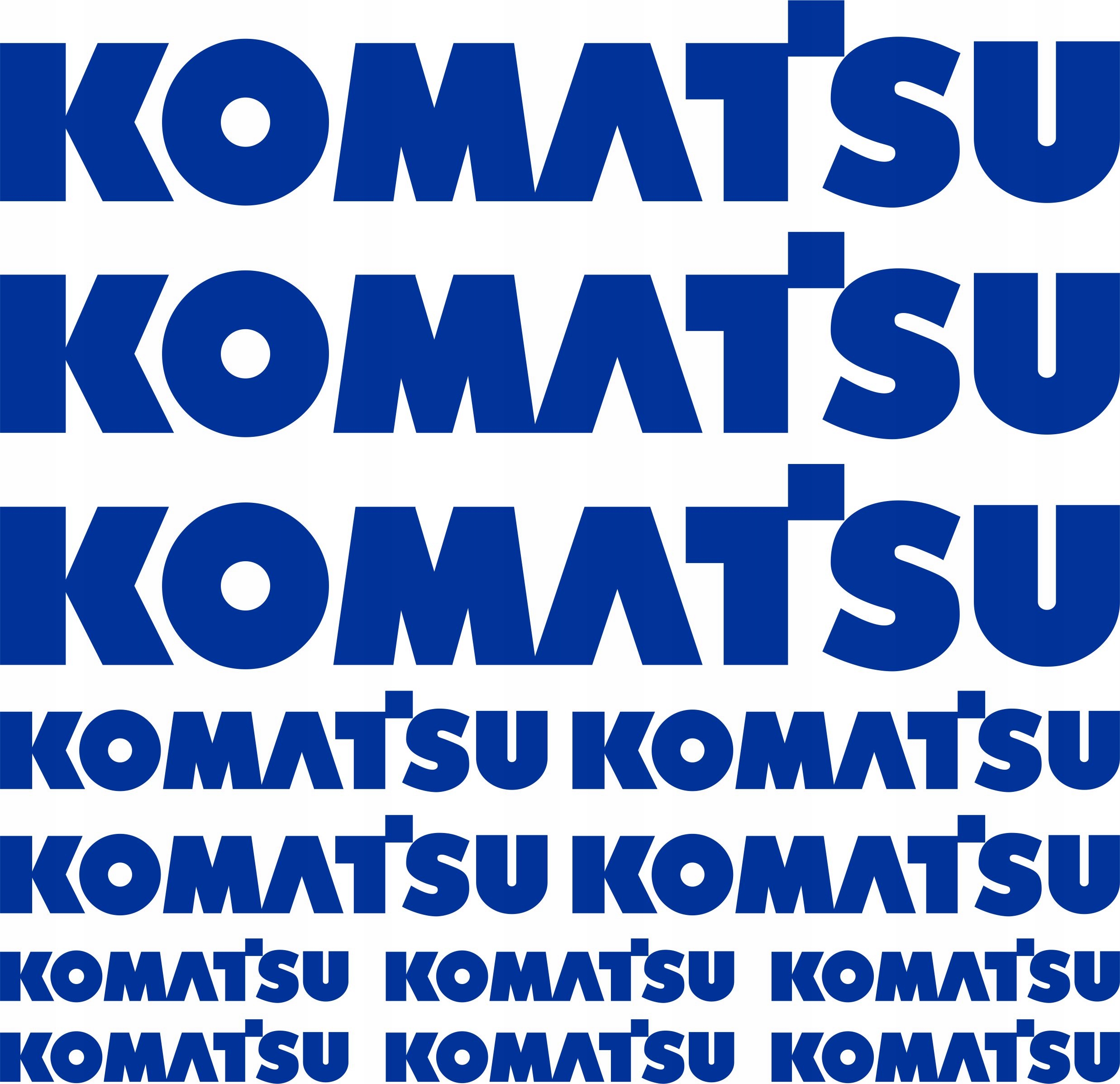 Nálepka KOMATSU - XXL