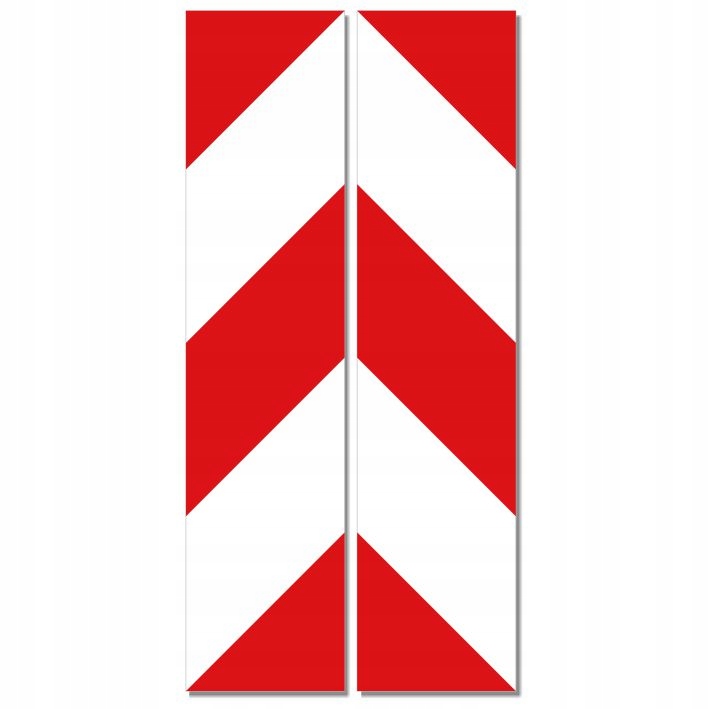 VÝSTRAŽNÉ NÁLEPKY NA PÁSKY 14x60 laminát ODRAZ