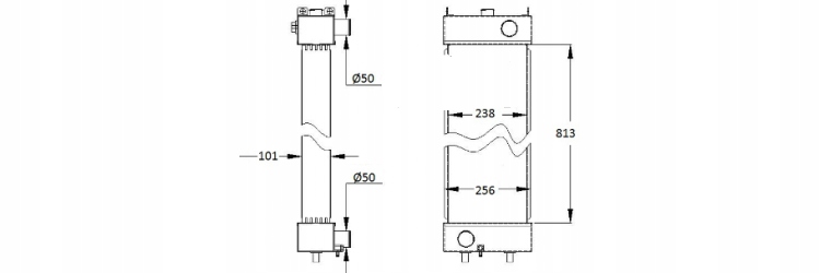 NOVÝ CHLADIČ KOMATSU PC130 PC130-7