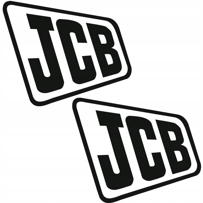 Nálepky Rýpadlo JCB ŁADOWARKA do 60 cm