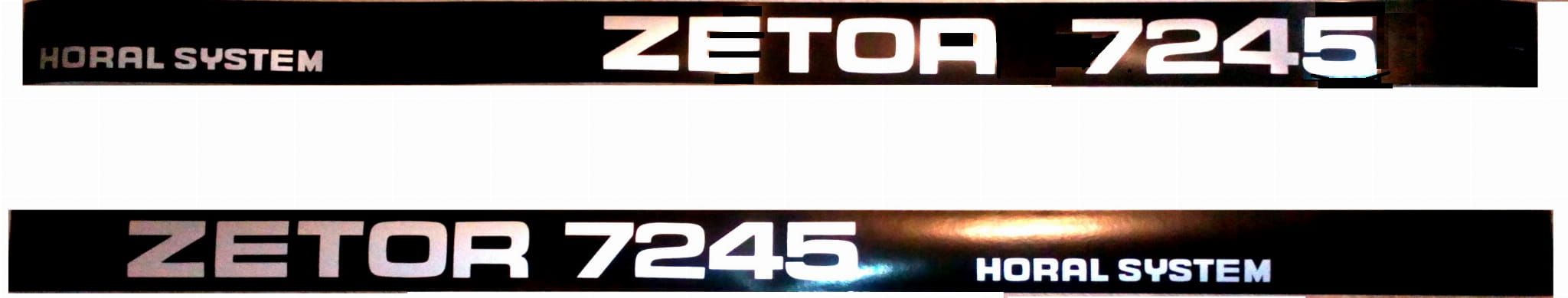 Nálepky s nápismi Zetor 7245 HORAL SYSTEM kompletné