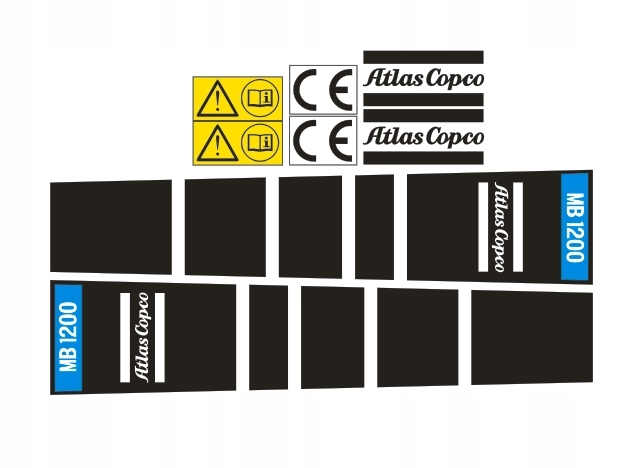 Nálepky - ATLAS COPCO MB1200