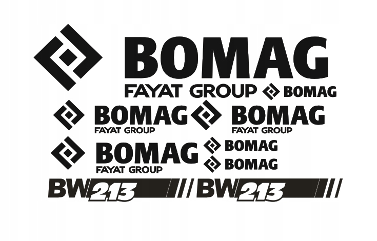 Nálepky, obaly BOMAG BW213