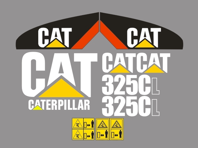 Nálepky pokryté CAT / CATERPILLAR 325CL