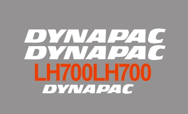 Nálepky, obaly DYNAPAC LH 700