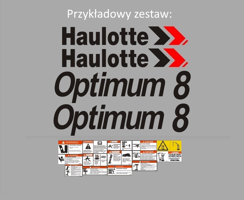 Nálepky, obaly - HAULOTTE - každý model