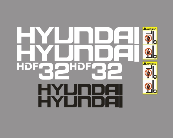 Nálepky, obaly HYUNDAI HDF 32