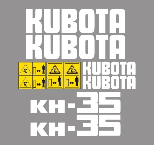 Nálepky - KUBOTA KH 35