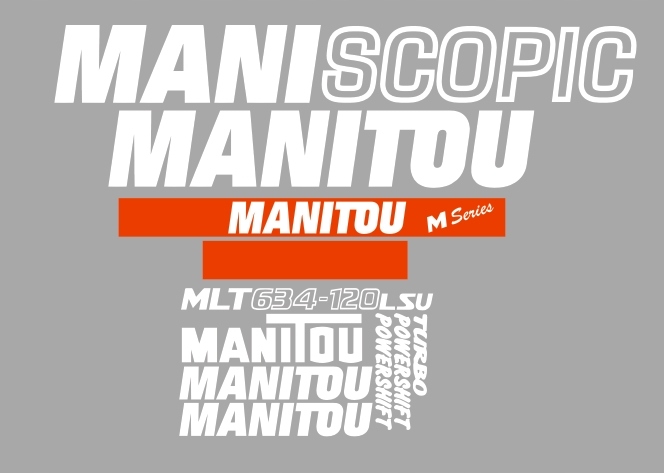 Nálepky - MANITOU MLT 634-120 LSU