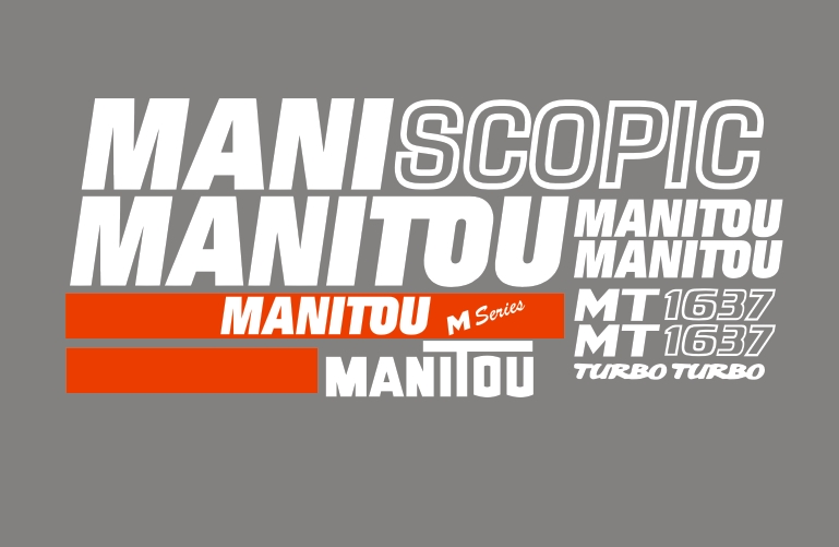Nálepky - MANITOU MT 1637