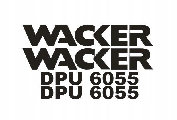Nálepky - WACKER DPU 6055