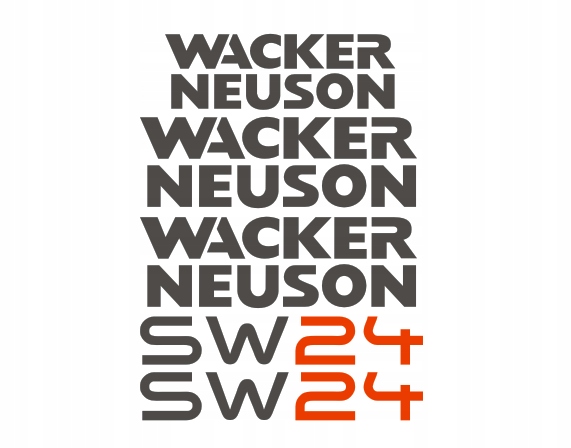 Samolepky zabalené Wacker Neuson SW24