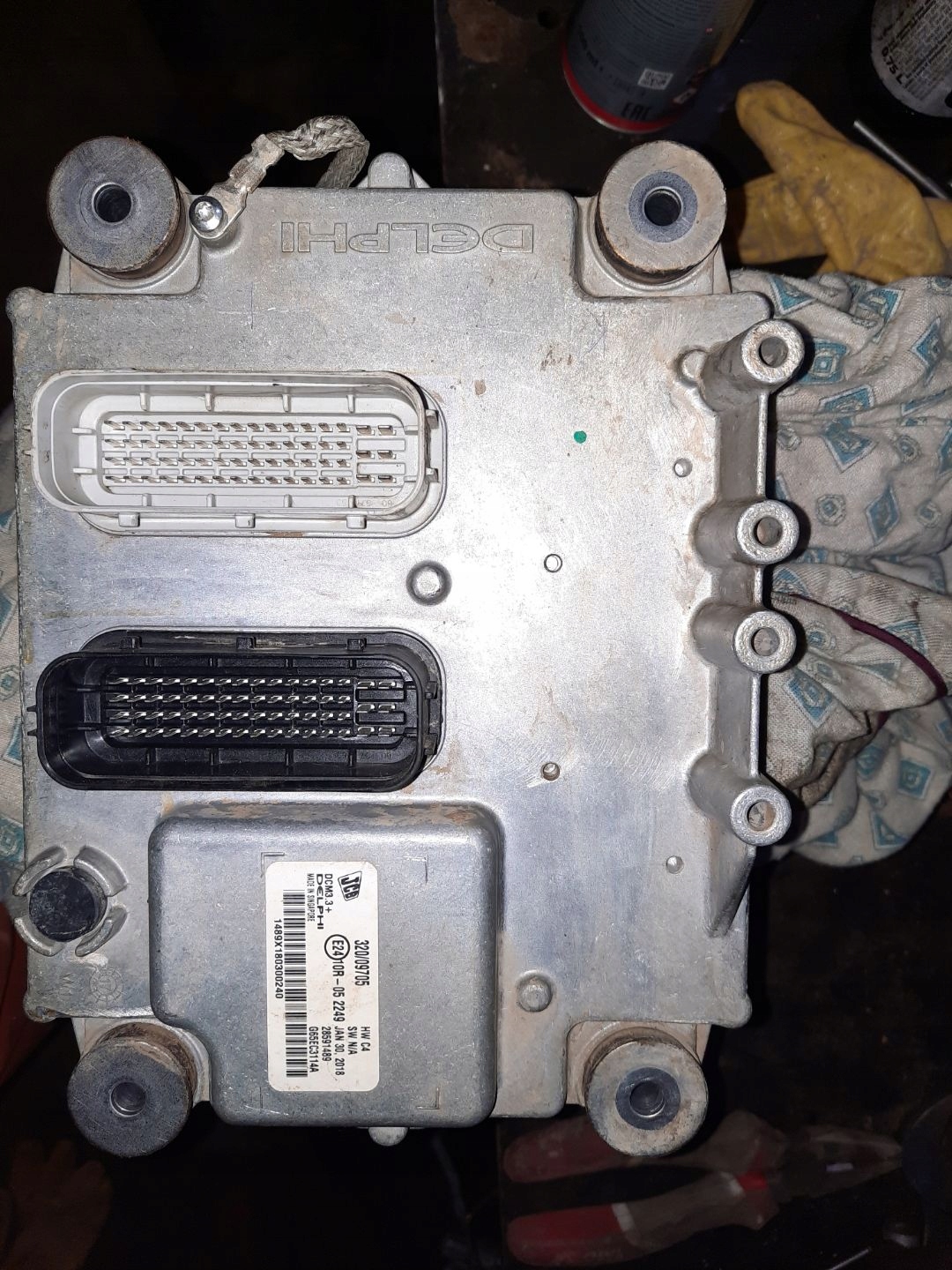 Oprava ovládačov JCB EMS ECU ECUW