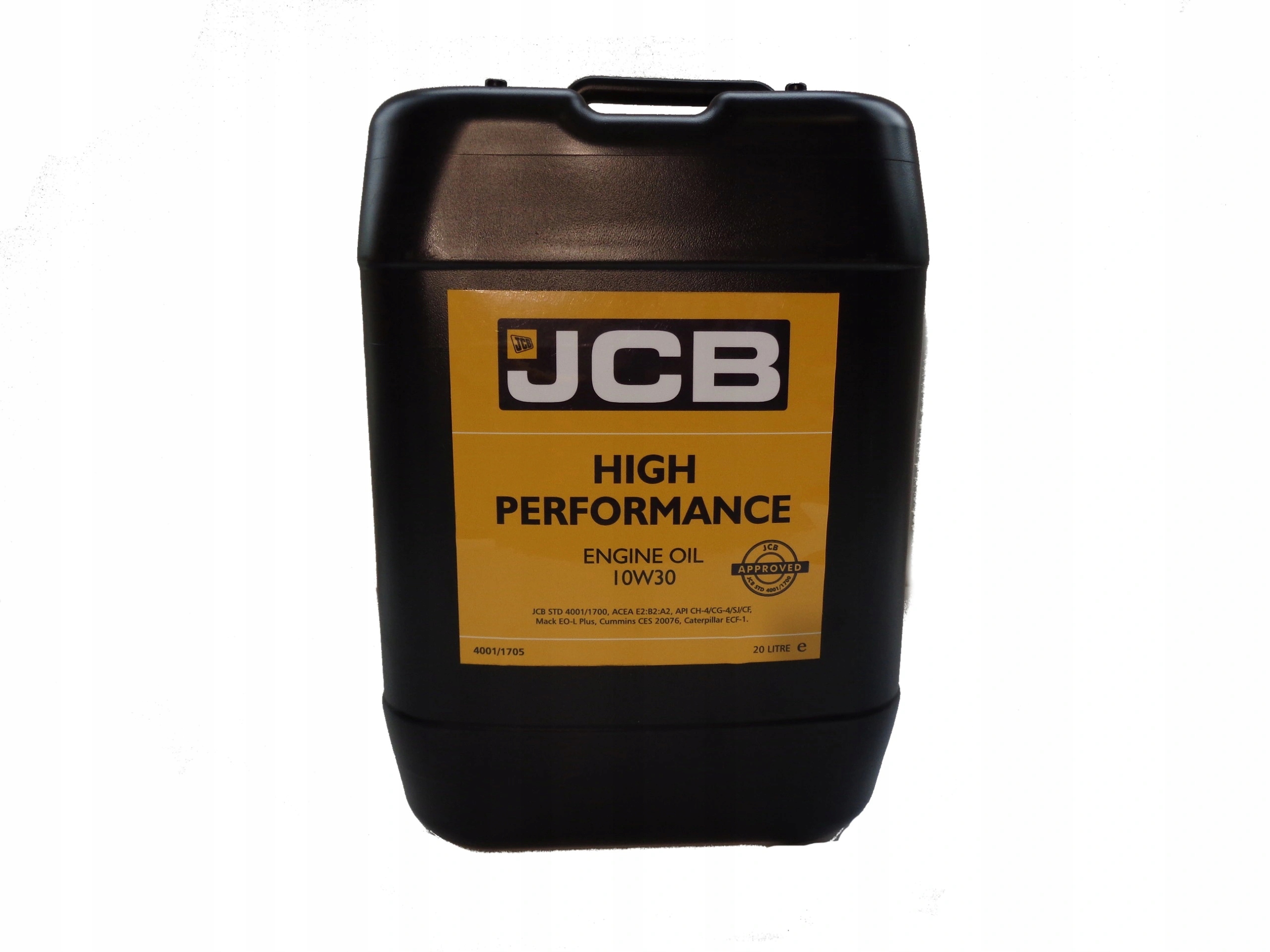 MOTOROVÝ OLEJ JCB HP 10W30 ORG. - 20 litrov