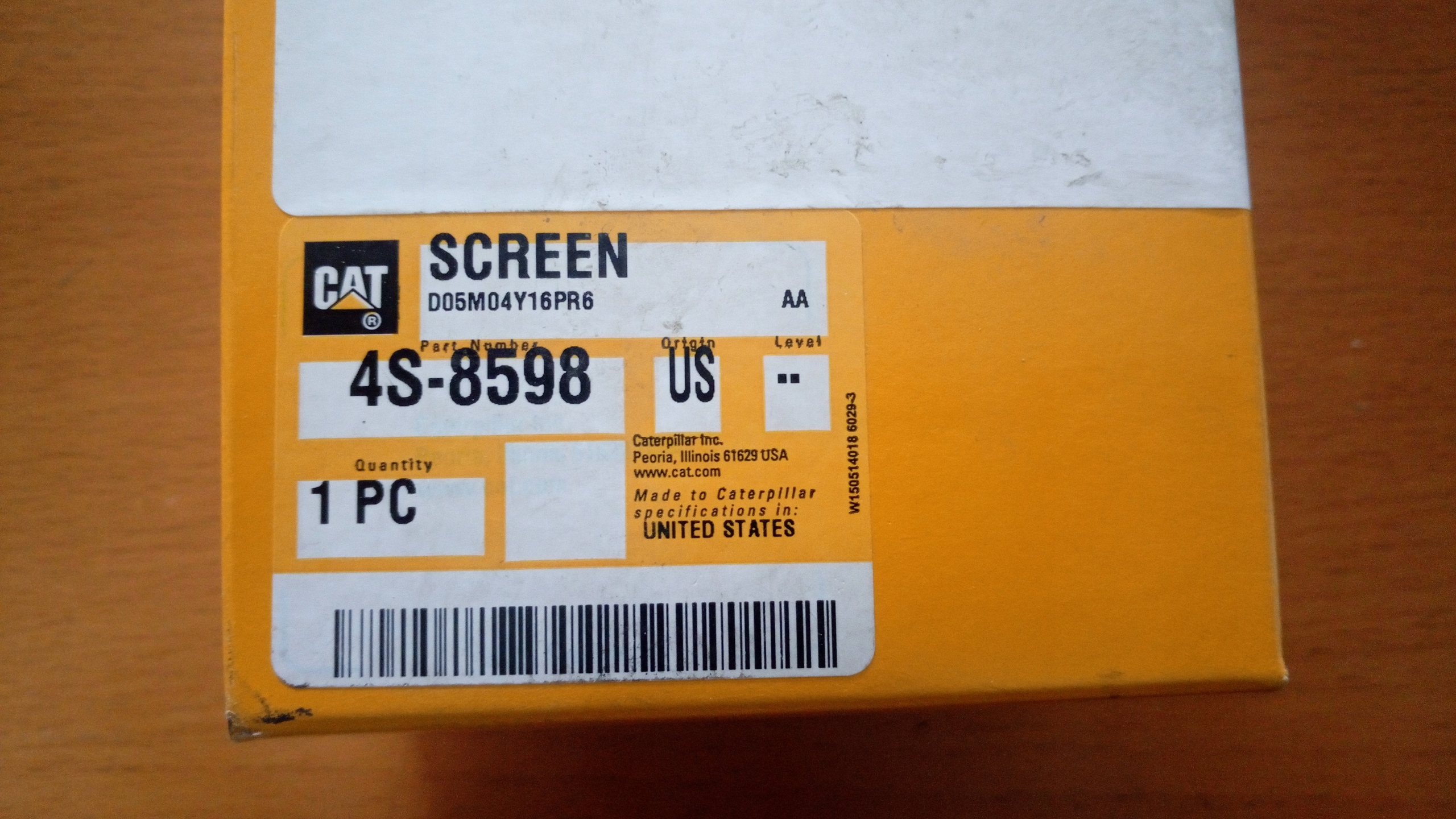 Kryt filtra CAT 4S-8598