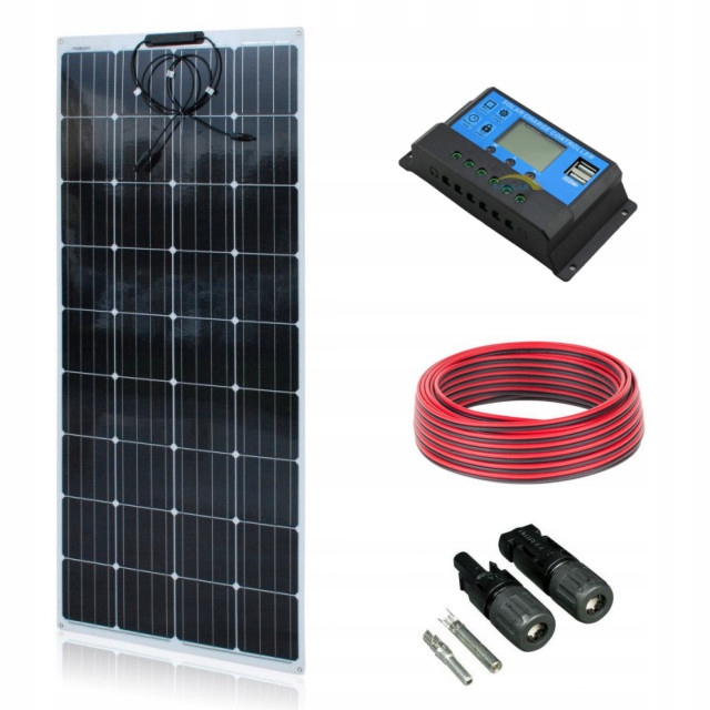 100W flexibilný solárny panel CAMPER SET