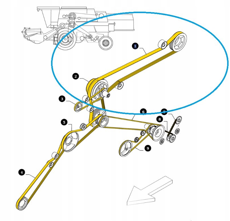 Pás New Holland TX 80922911 4HB4277