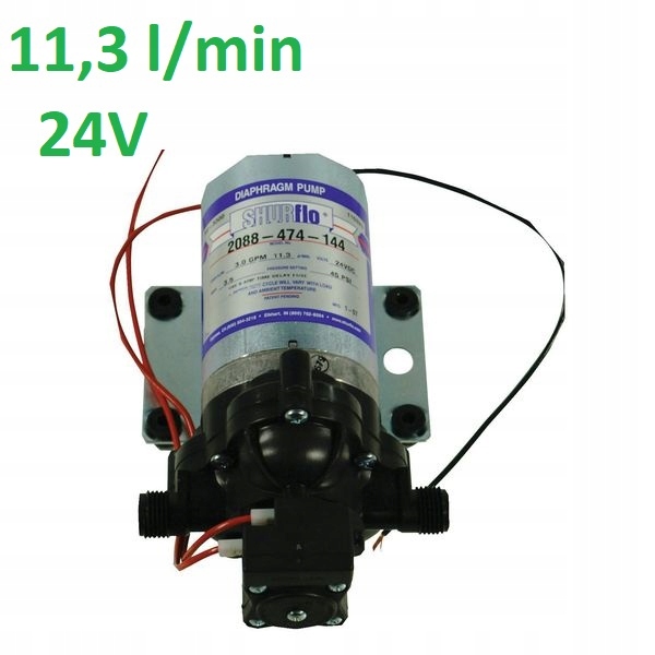 Tlakové čerpadlo na vodu, palivo 24 V, 11,3 l / min,
