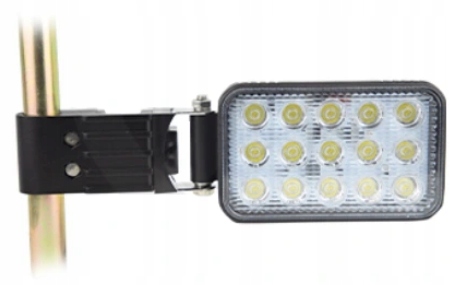 Pracovná lampa 15 LED, obdĺžniková, bočná montáž